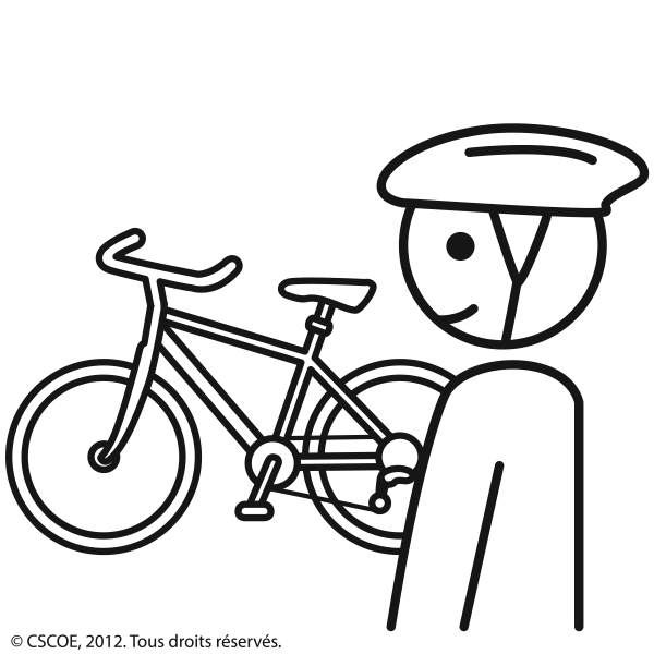Porter le casque de bicyclette_NB